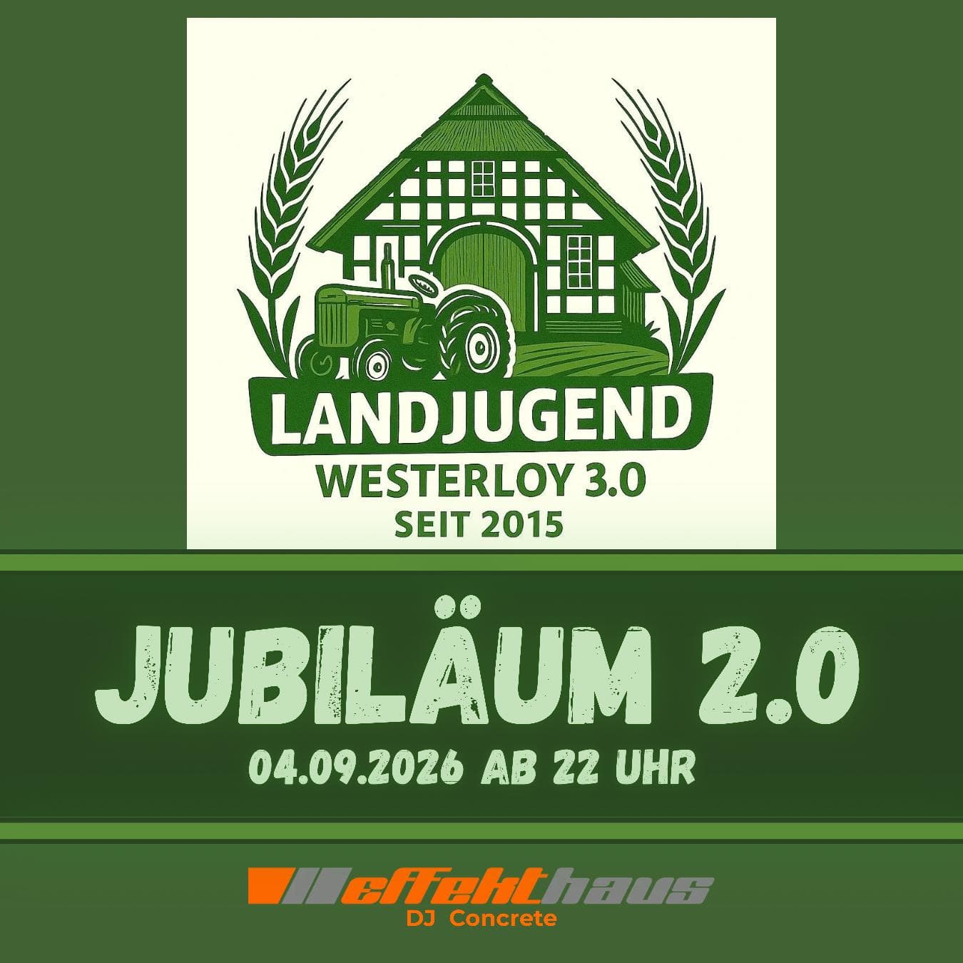 Landjugend Westerloy 3.0 – Jubiläumsparty 2.0